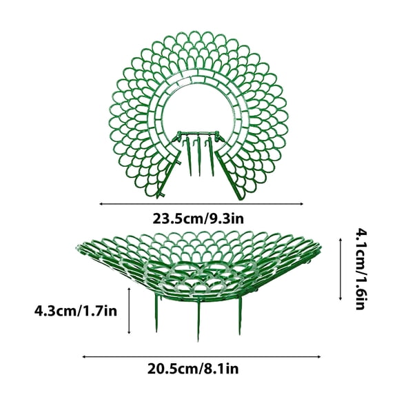 Adjustable Plastic Support Stand for Strawberries, Melons, and Vegetables Green