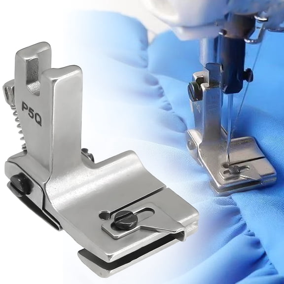 Adjustable Pleated Gathering Presser Foot Compatible With Industrial Sewing Machine Fabric Hemming Replacement Part