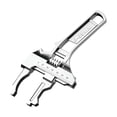 thumbnail image 1 of Adjustable Plumbing Wrench, Extra Wide Jaw 6-68mm Sink Wrench Tool for Bathroom & Kitchen, Durable Steel Multi-Purpose Spanner for Tight Spaces, Versatile Household Repair Tool, 1 of 6