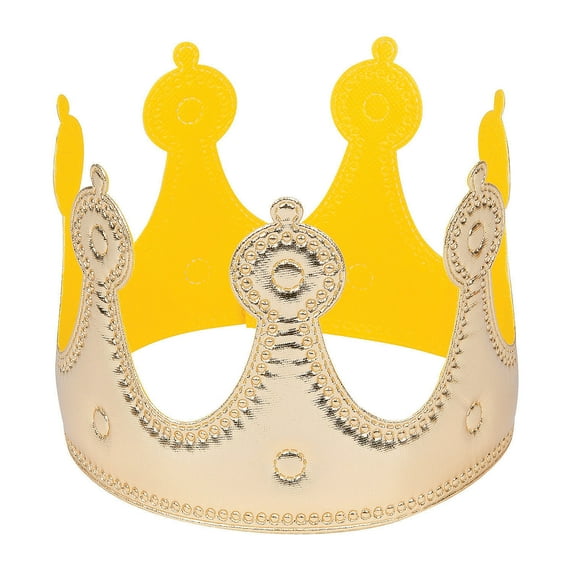 Adjustable Plush Crowns Gold 1 Pc - Apparel Accessories - 1 Piece