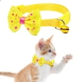 thumbnail image 1 of Adjustable Polyester Dog Collar with Bow Tie Handmade Cute Fashion for Large Medium Small Dogs, 1 of 6