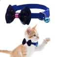 thumbnail image 1 of Adjustable Polyester Dog Collar with Bow Tie Handmade Cute Fashion for Large Medium Small Dogs, 1 of 7