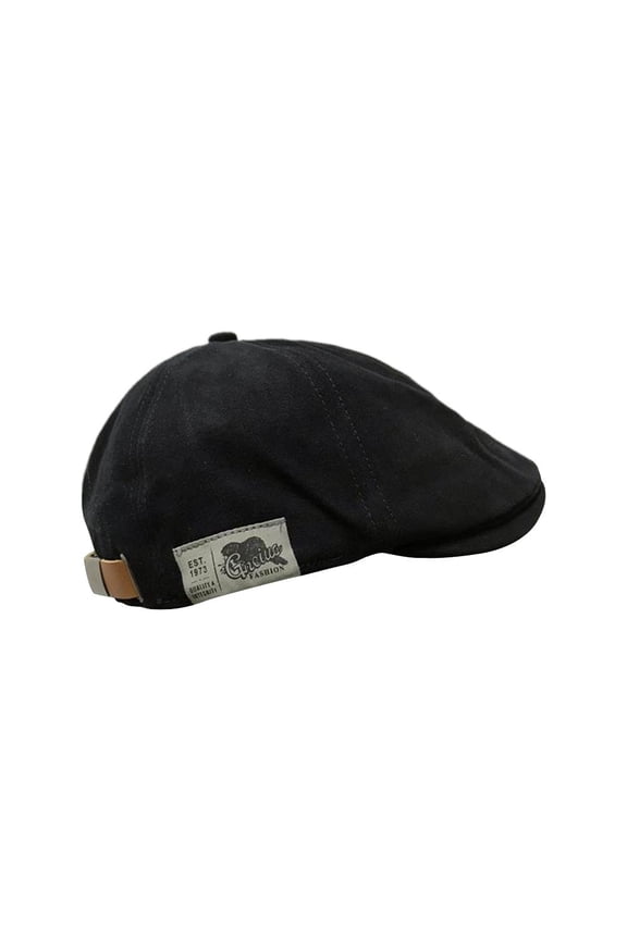 Adjustable Polyester Fiber Flat Caps for Men and Women, Combining Japanese Street and Hip-Hop Styles, Suitable for Multiple Occasions