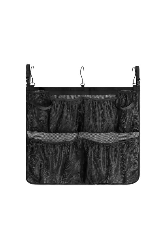 Versatile Pool Storage Bag Adjustable Accessories Net with 5 Mesh Pockets Ideal for Above Ground Pools
