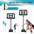 Adjustable Portable Basketball Goal System with 6.510ft Height Range