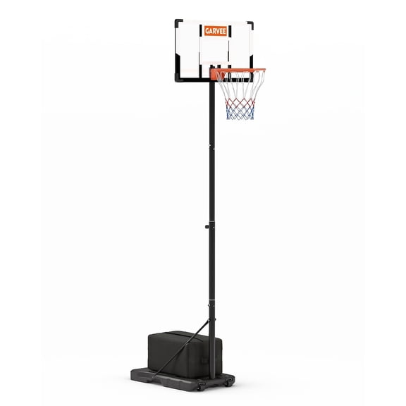 Adjustable Portable Basketball Hoop Stand with Backboard Indoor/Outdoor Training Equipment America Black