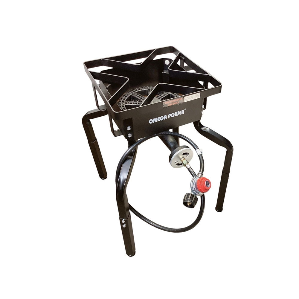 Adjustable Portable Burner Gas Stove Propane Cooker for Patio Camping, BBQ