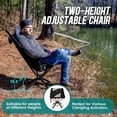 thumbnail image 1 of Adjustable Portable Camping Chair RiseLite Lightweight Compact Folding Chair for Adults, Collapsible Camp Chairs That Folds Up Small, Easy Carry for Travel, Outdoor, Sports, Backpacking, Hiking, 1 of 6