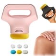 thumbnail image 1 of Massology Pro Deep Tissue Percussion Massager Portable Muscle Tool with 3 Interchangeable Heads 12 Speed Settings for Full Body and Relaxation, 1 of 8