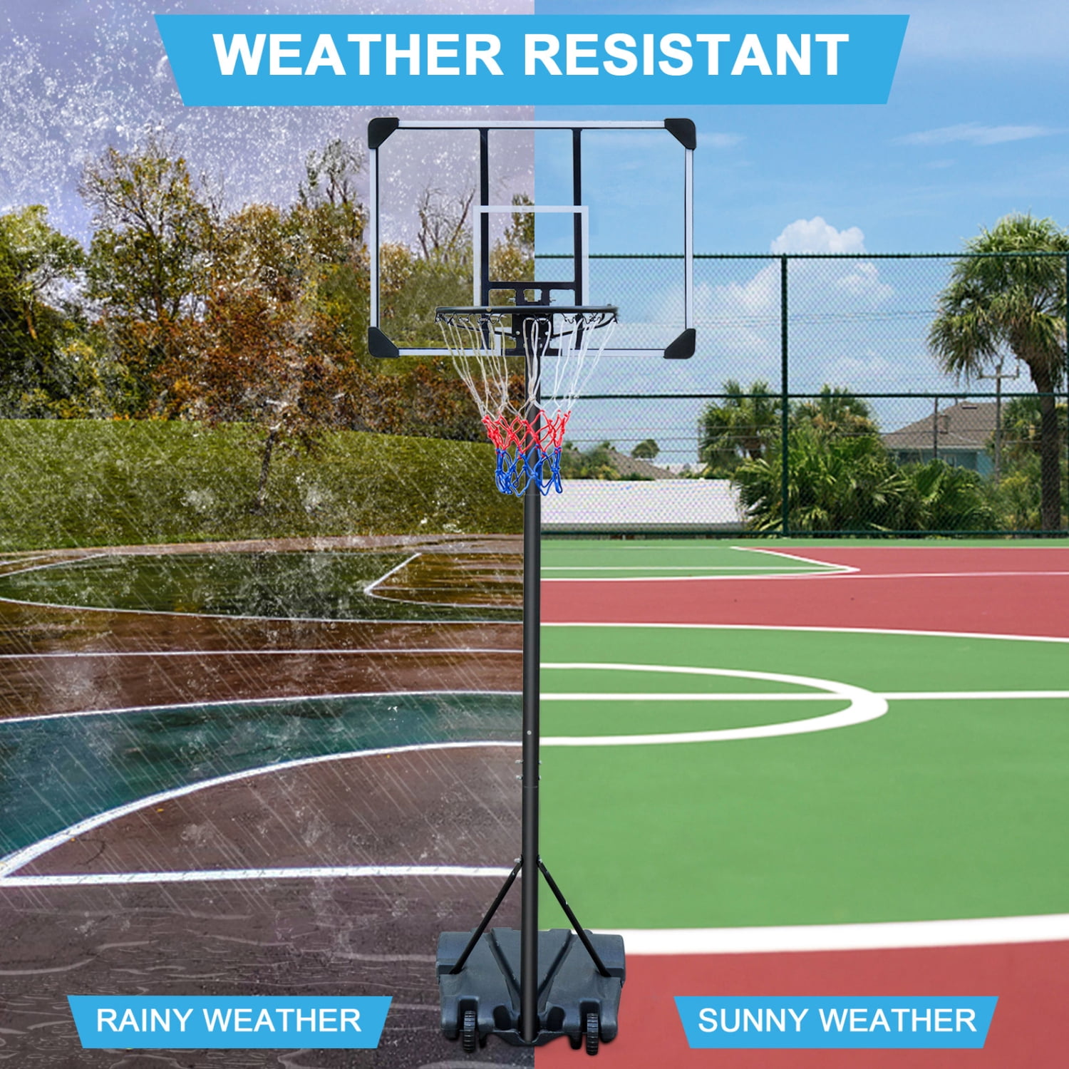 Adjustable Portable Youth Basketball Hoop Stand With Wheels Indoor adjustable-portable-youth-basketball-hoop-stand-with-wheels-indoor