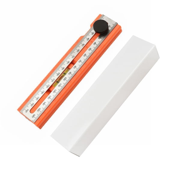 Adjustable Positioning Marking Protractor Tool - 6.6in Multi-Angle Scribing Ruler Multifunctional Spirit Level Gauge Ruler Angle Finder Woodworking with Drilling Positioning for Drawer Door Holes(C)