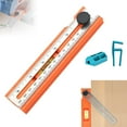 thumbnail image 1 of Adjustable Positioning Marking Protractor Tool, Multifunctional Depth Measuring Ruler with Angle Marking 15°-90°, Level & Fixed Point Marking, Angle Finder Woodworking Ruler, for Carpenters, 1 of 7