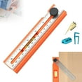 thumbnail image 1 of Adjustable Positioning Marking Protractor Tool, Multifunctional Depth Measuring Ruler with Angle Marking 15°-90°, Level & Fixed Point Marking, Angle Finder Woodworking Ruler, for Carpenters, 1 of 7