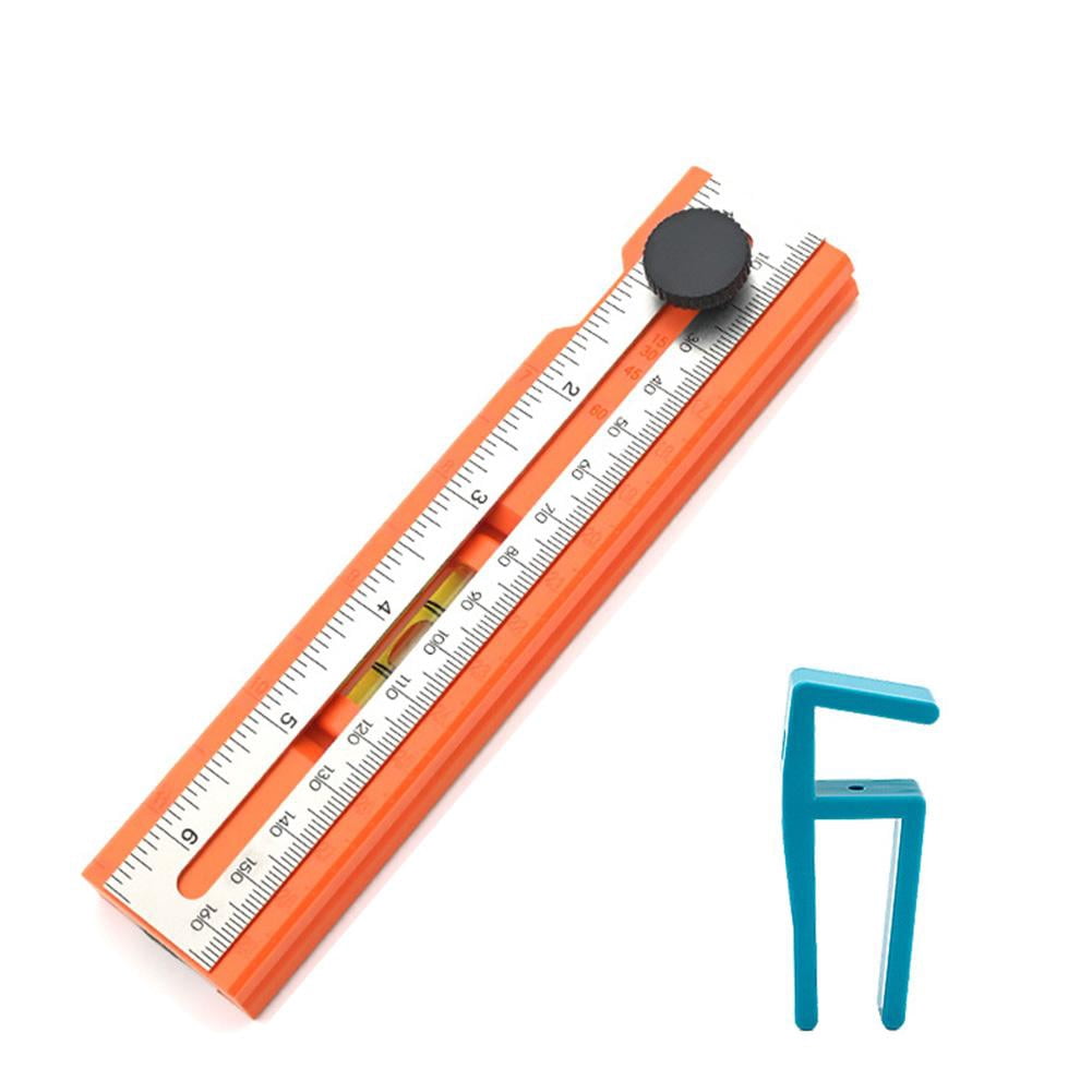 Knob Ruler Adjustable Positioning Marking Protractor Tool, Multifunctional Depth ...