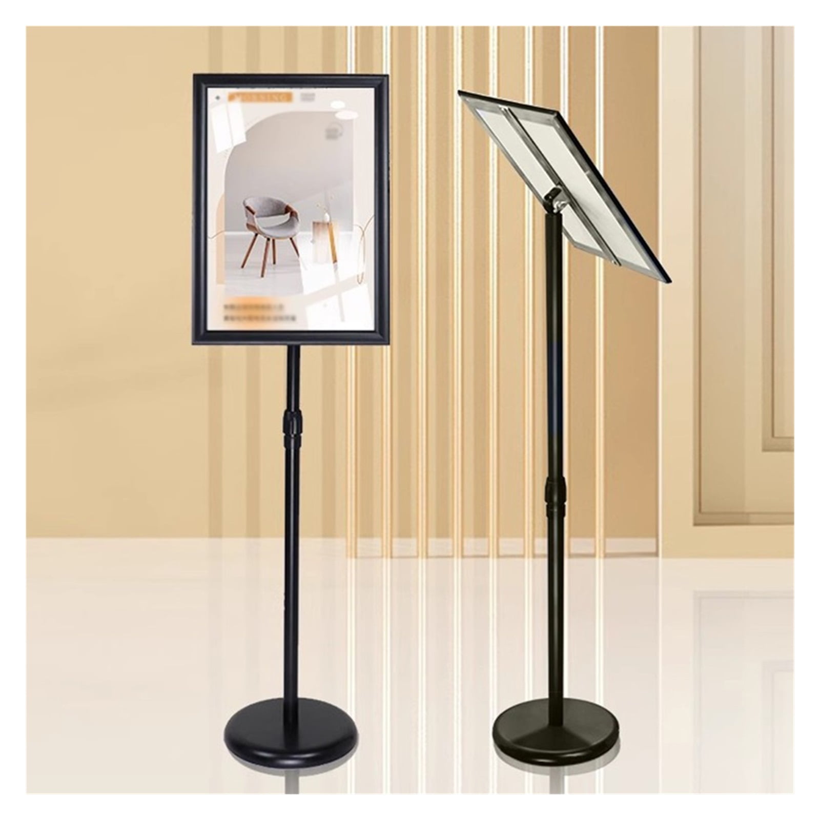 Adjustable Poster Stand Floor Sign Holder Menu Display Notice Stand for ...