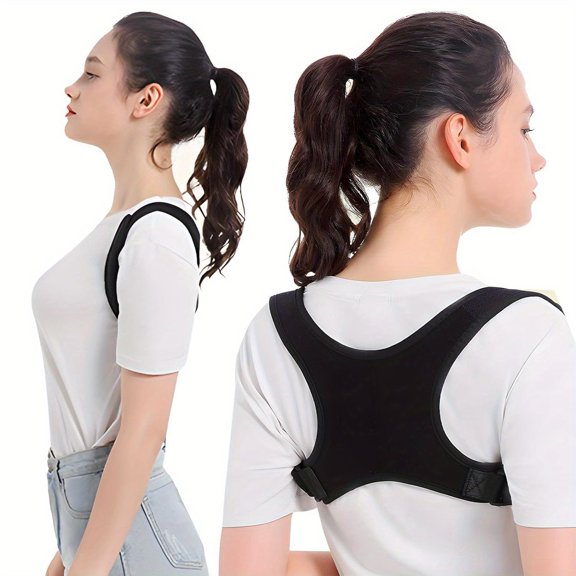 Adjustable Posture Corrector Back Brace for Women & Men - Grade Spinal with Upper/ Lower Body Alignment, , Posture Improvement, Daily & Gym Use, Comfort Fit (Hand Wash Only)