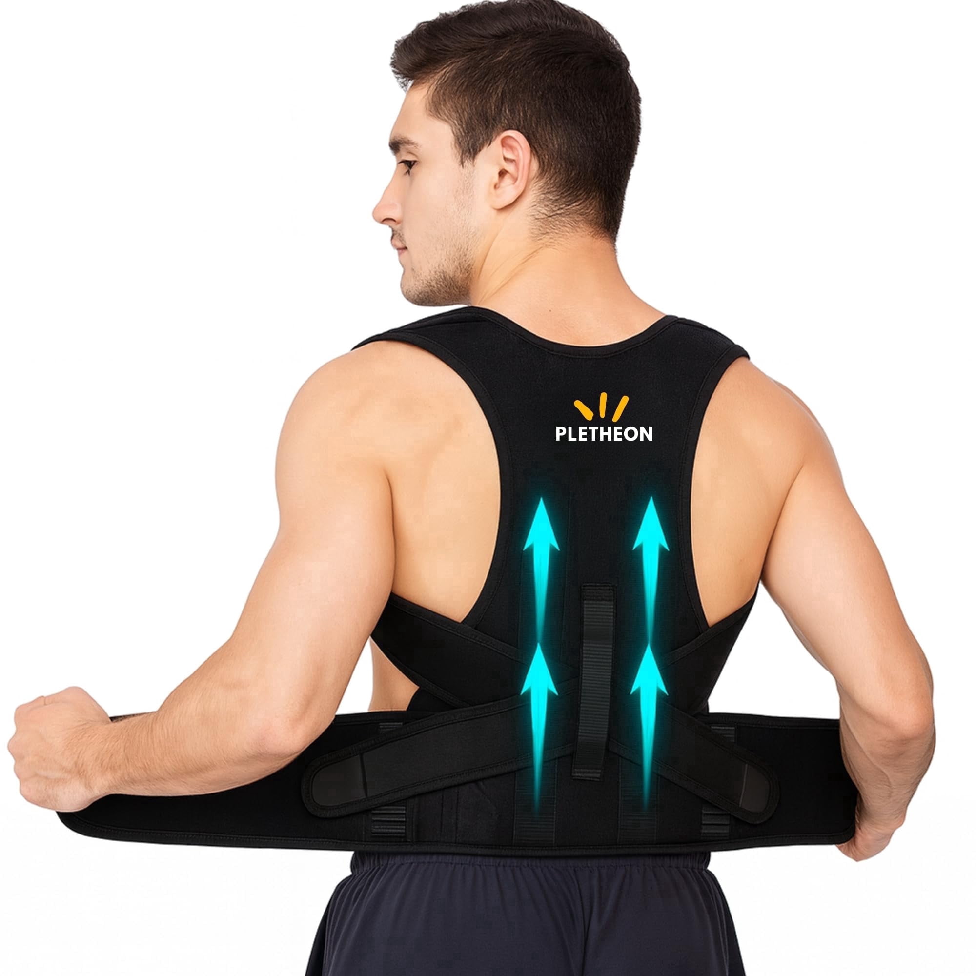 Adjustable Posture Corrector Belt for Men and Women Back Support Brace ...