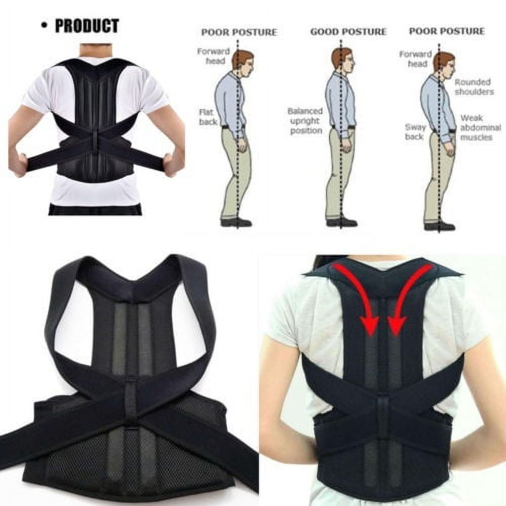 Adjustable Posture Corrector Corset Back Brace Support Shoulder ...
