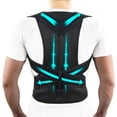 Adjustable Posture Support Brace Full Back Shoulder Strap for Men and ...