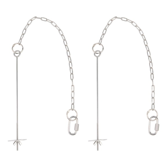 Adjustable Poultry Feeders Stainless Steel Vegetable Fruit Skewers Included for Bird Cage Foraging and Entertainment