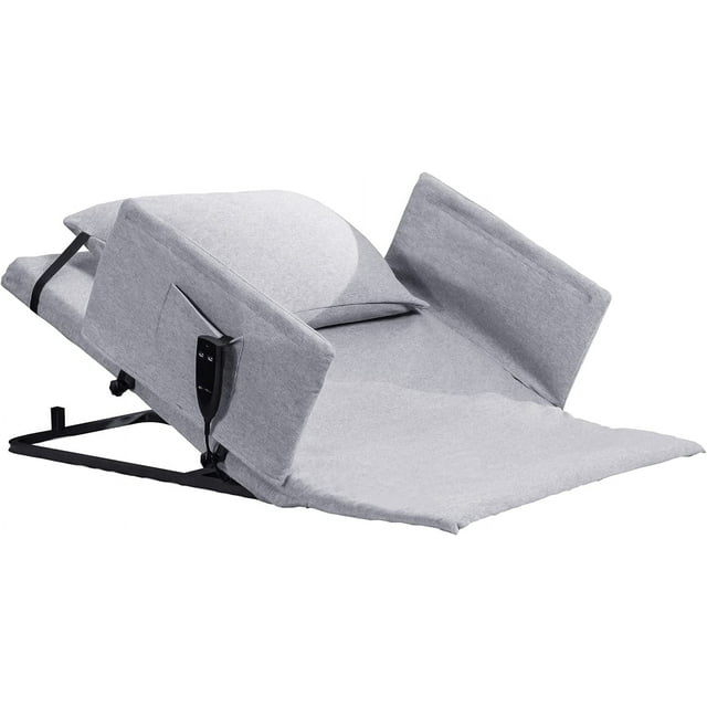 Adjustable Power Lifting Bed Backrest with Bedrail for Elderly Disabled