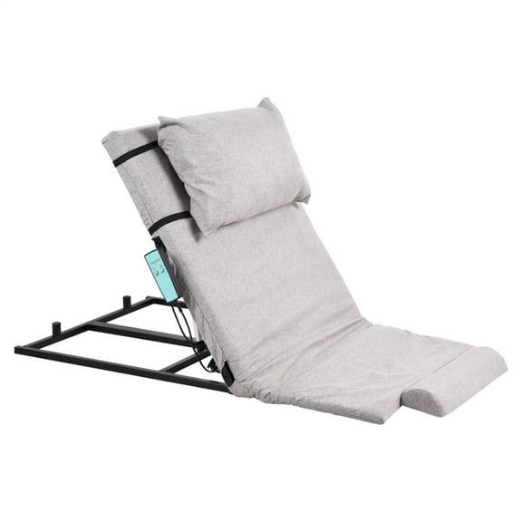 Adjustable Power Lifting Bed Backrest for Elderly Patient Injured, Sit-up Back Rest Chair for Neck Lumbar Back Support, Electric Lifting Backrest for Bed (Gray)