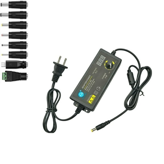 Adjustable Power Supply 3-12 V Universal Power Supply 60 W 5 A Switch Adapter Interference Power Supply Adapter Adjustable Voltage Motor Speed Control LCD Monitor LED Light Strip Router Game