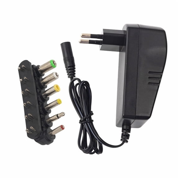 Betrusami Black 30W Universal AC DC Charger Adapter 3v 4.5v 6v 7.5v 9v 12v 3A with 6 tips