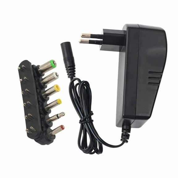30W Universal AC DC Charger Adapter 3v 4.5v 6v 7.5v 9v 12v 3A ,Multi Voltage Universal Power Adapter with 6 tips