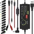thumbnail image 1 of Adjustable Power Supply Adapter, 3V-36V 4A 144W Universal Power, Variable Switching AC/DC Adapter, 100V-240V AC to DC Converter with 14 Tips & LED Voltage Display for 3V to 36V Household Electronics, 1 of 7
