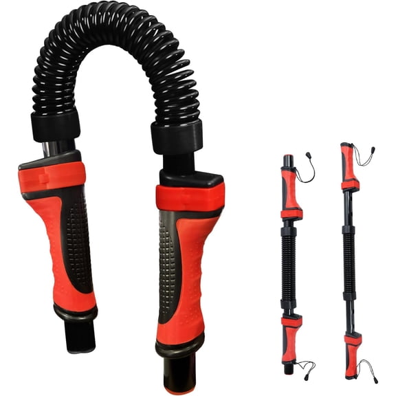 Adjustable Power Twist Bar - Upper  Expander Equipment for Arm Chest, Spring  Forearm Bicep Strength Exercise Workout  66-110lb