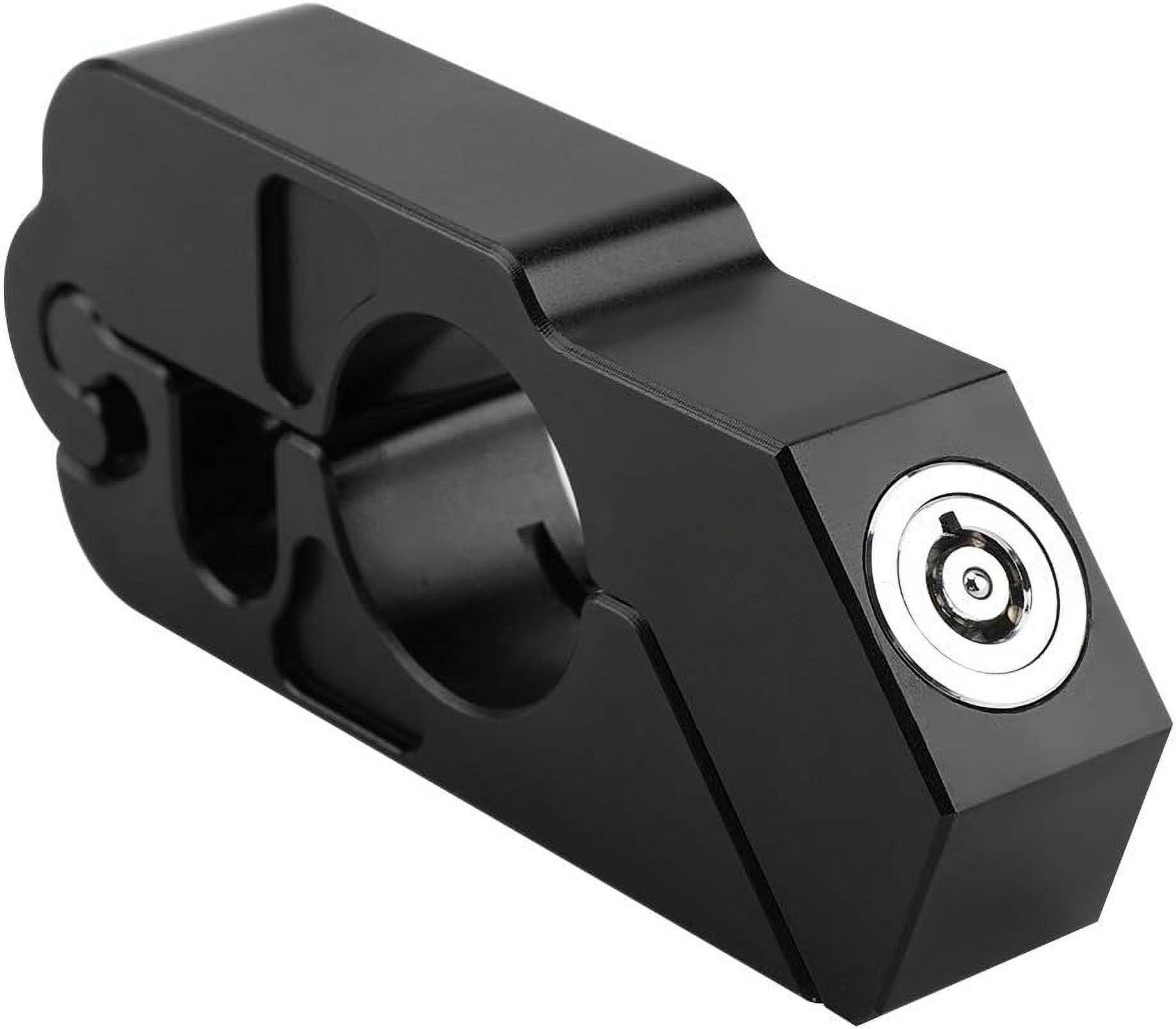 Adjustable Pressure Motorcycle Lock, Universal Fit Heavy Duty Anti Theft Handlebar Grip Lock for Secure Brake Lever Protection, Portable and Easy Installation
