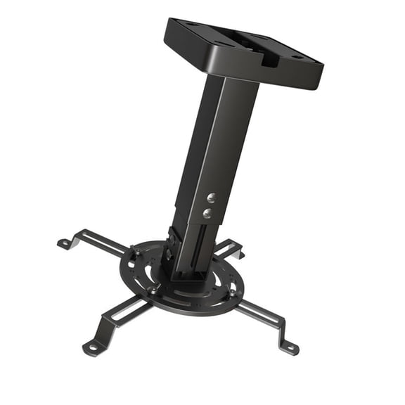 Adjustable Projector Ceiling Bracket 25-35cm Extendable Mount Metal Construction for Home Theater