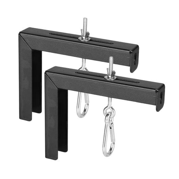 Adjustable Projector Screen L Brackets, 6Inch Wall or Ceiling Mount with Extension Hooks, Supports up to 80 Pounds