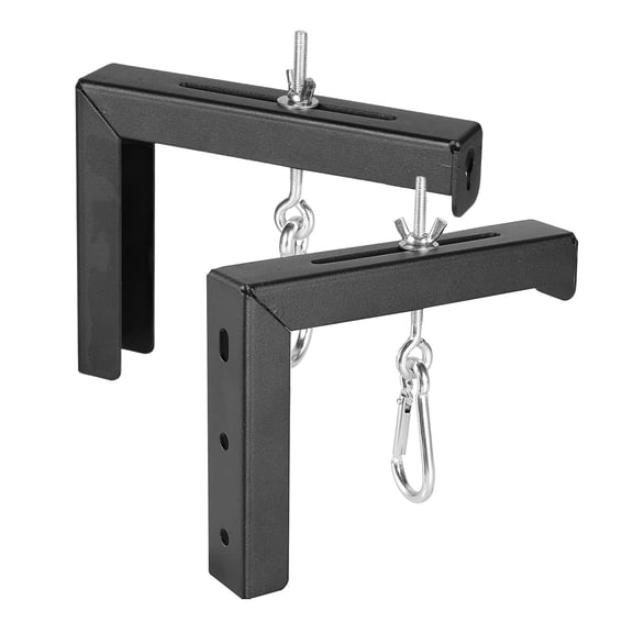 Adjustable Projector Screen L Brackets, 6Inch Wall or Ceiling Mount with Extension Hooks, Supports up to 80 Pounds