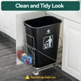 thumbnail image 1 of Adjustable Pull Out Under Cabinet Trash Can Rack Fit 7-11Gal Removable Basket for Kitchen Sink, 1 of 5