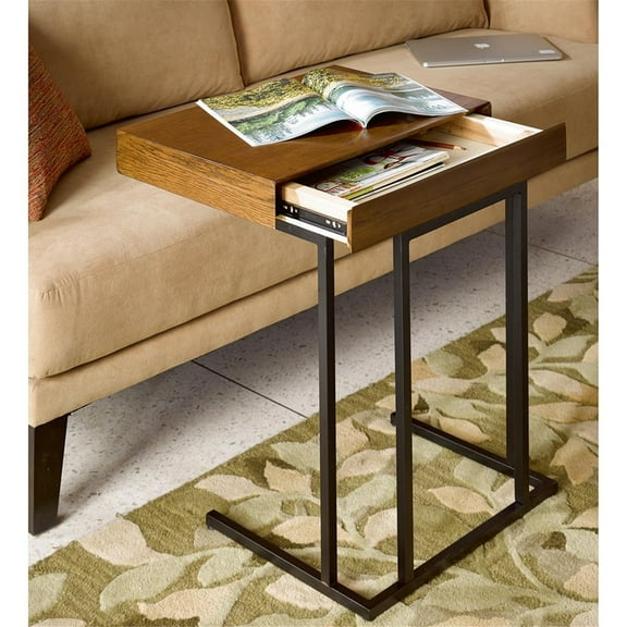 Adjustable Pull Up Table for Living Room, Bedside, or Office Use with Portable and Space-Saving Design