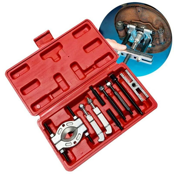 Adjustable Puller 9Pcs Portable Bearing Splitter Car Repair Tool Separator Puller Kit Metal Bearing Removal Tool Set with Box
