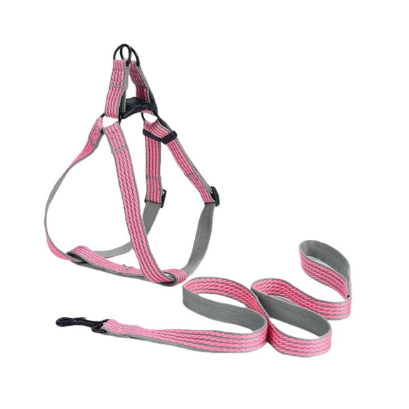 Adjustable Puppy Harness Set Prevent Break Free, Adjustable Buckles, Leash Rope Included - Essential Traction Tool for Dog Walks
