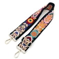 thumbnail image 1 of Adjustable Purse Strap - 2 Wide Floral Embroidery, Replacement Shoulder Strap for Handbags, Tote, Guitar, Unisex Gift, 1 of 10