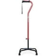 thumbnail image 1 of Adjustable Quad Cane for Right or Left Hand Use, Large Base, Rose, 1 of 3