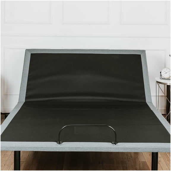 Adjustable Queen Bed Base with Head and Foot Massage, USB Ports, Underbed Lighting, Remote Control
