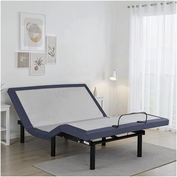Adjustable Queen Bed Frame with Wireless Remote, 850lb Capacity, Memory Setting, Steel Construction