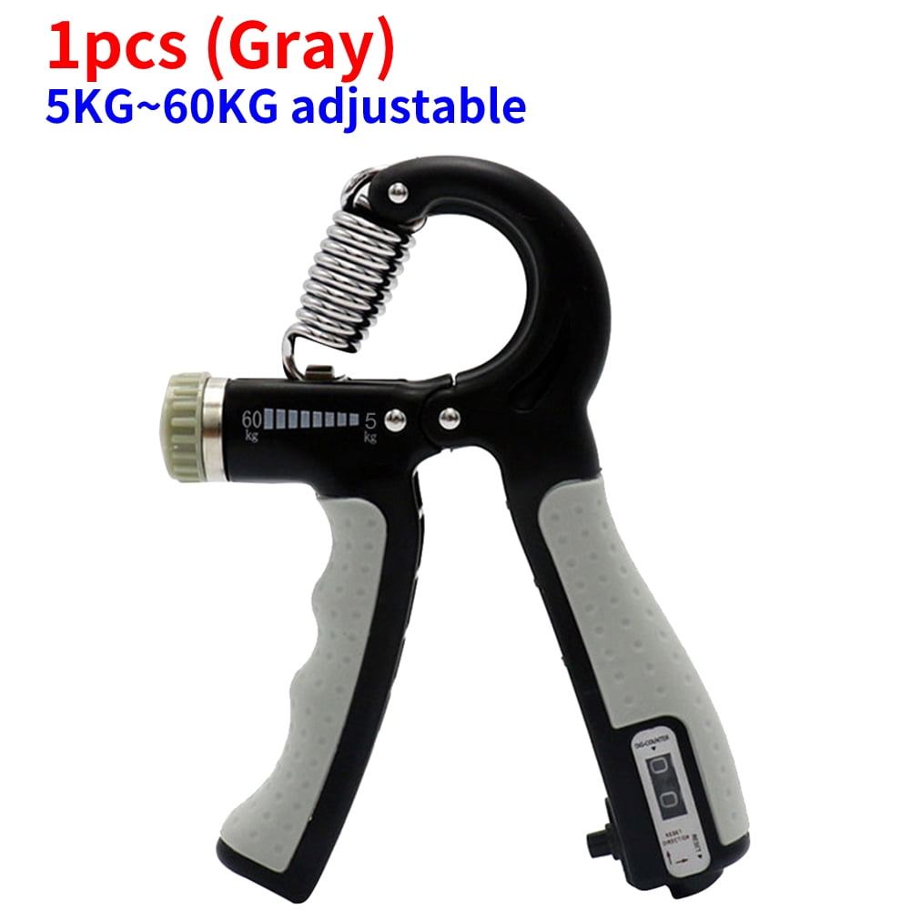 Adjustable RShaped hand grip exercise power countable exercise