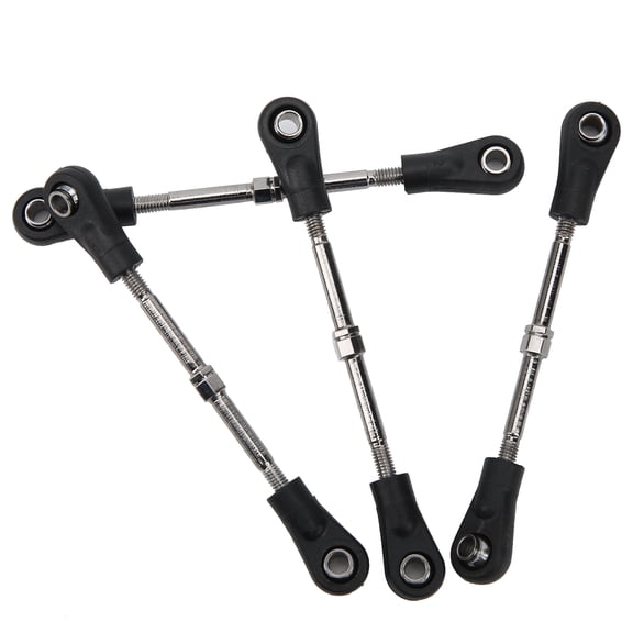 Adjustable RC Steering Components, 4,Pack Metal Linkage Kit, Fits Most 1/10 RC Off,Road <span Style="background:red"></span>