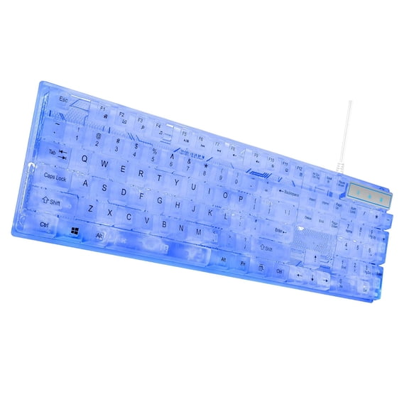 Adjustable RGBs Lighting 104Key Gaming Keyboards USB Cord Floating Keycaps Design Water Resistant Dust Proof Mechanical Touch