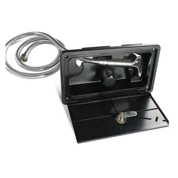 Adjustable RV External Exterior Shower Box Kit With Lock Boat Marine Camper Motorhome Caravan Accessories ,Easy Installation