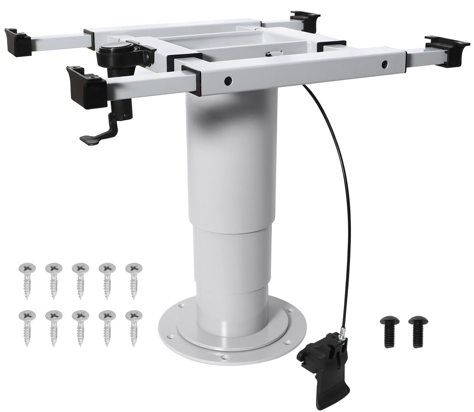 Adjustable RV Table Pedestal with Gas Lift - Pneumatic base mount ...