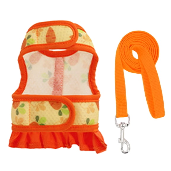 Adjustable Rabbits Harness with Elastic Leash for Rabbits Skirt Easy Control Rabbits Harness Leash Rabbits