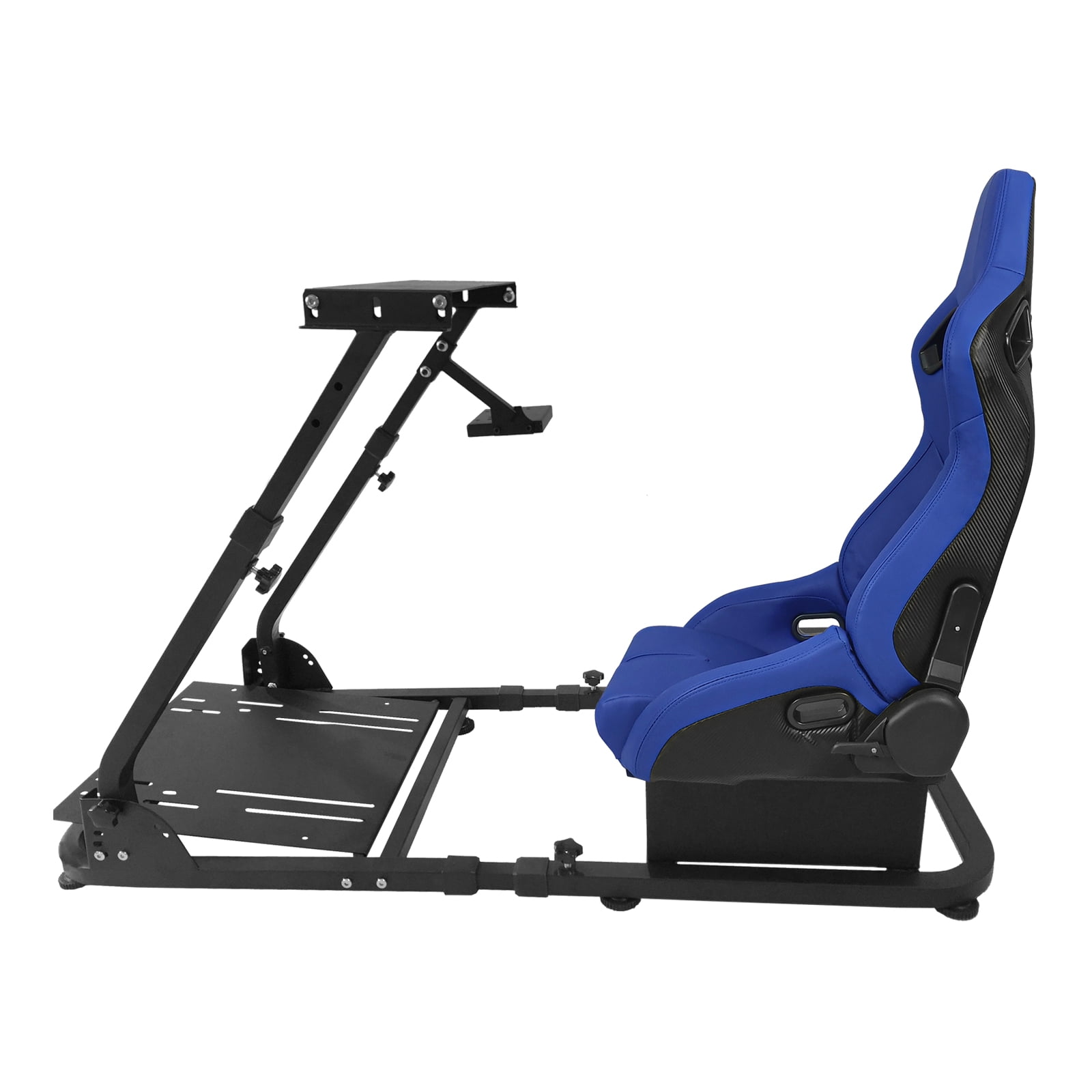 Adjustable Racing Simulator Cockpit with Seat Reclinable Gaming